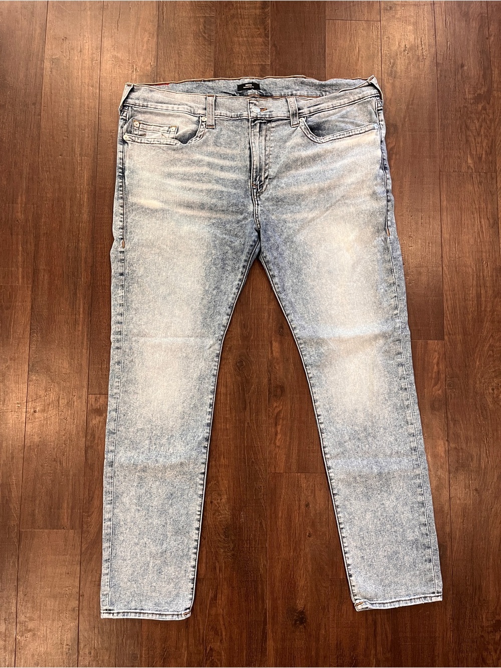 True Religion Jeans Mens 44 World Tour Rocco Relaxed Skinny Stretch Denim Blue